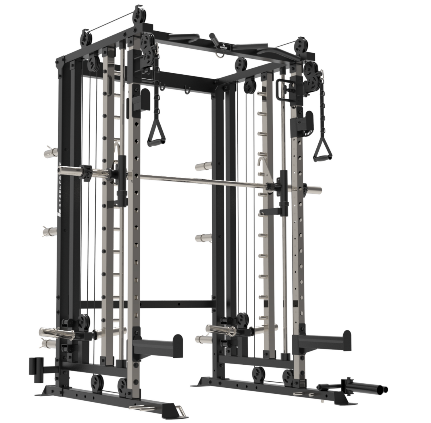 Binom Steel Force B6 Multigimnasio, Multipower, Doble Polea y Accesorios