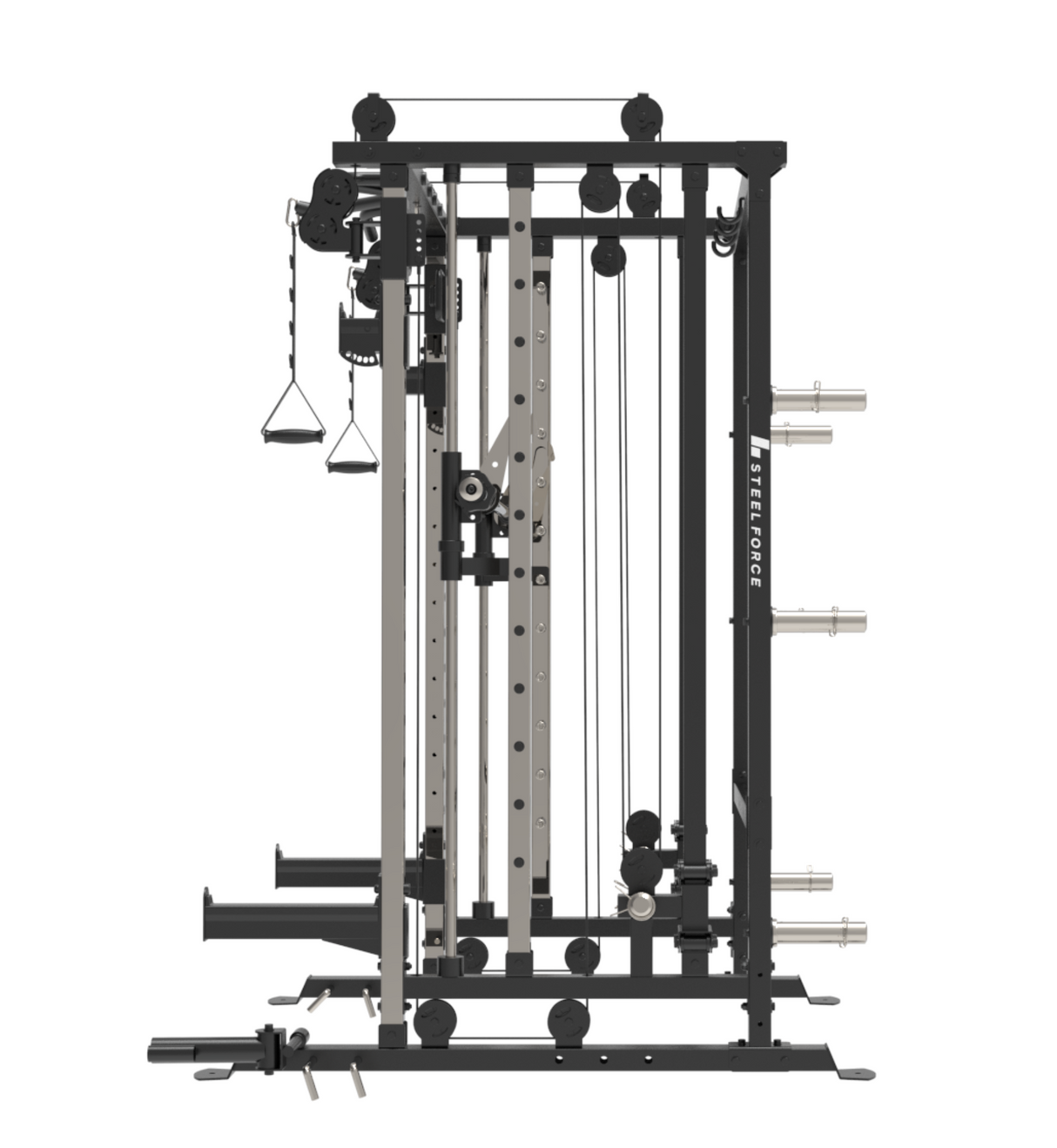 Binom Steel Force B6 Multigimnasio, Multipower, Doble Polea y Accesorios