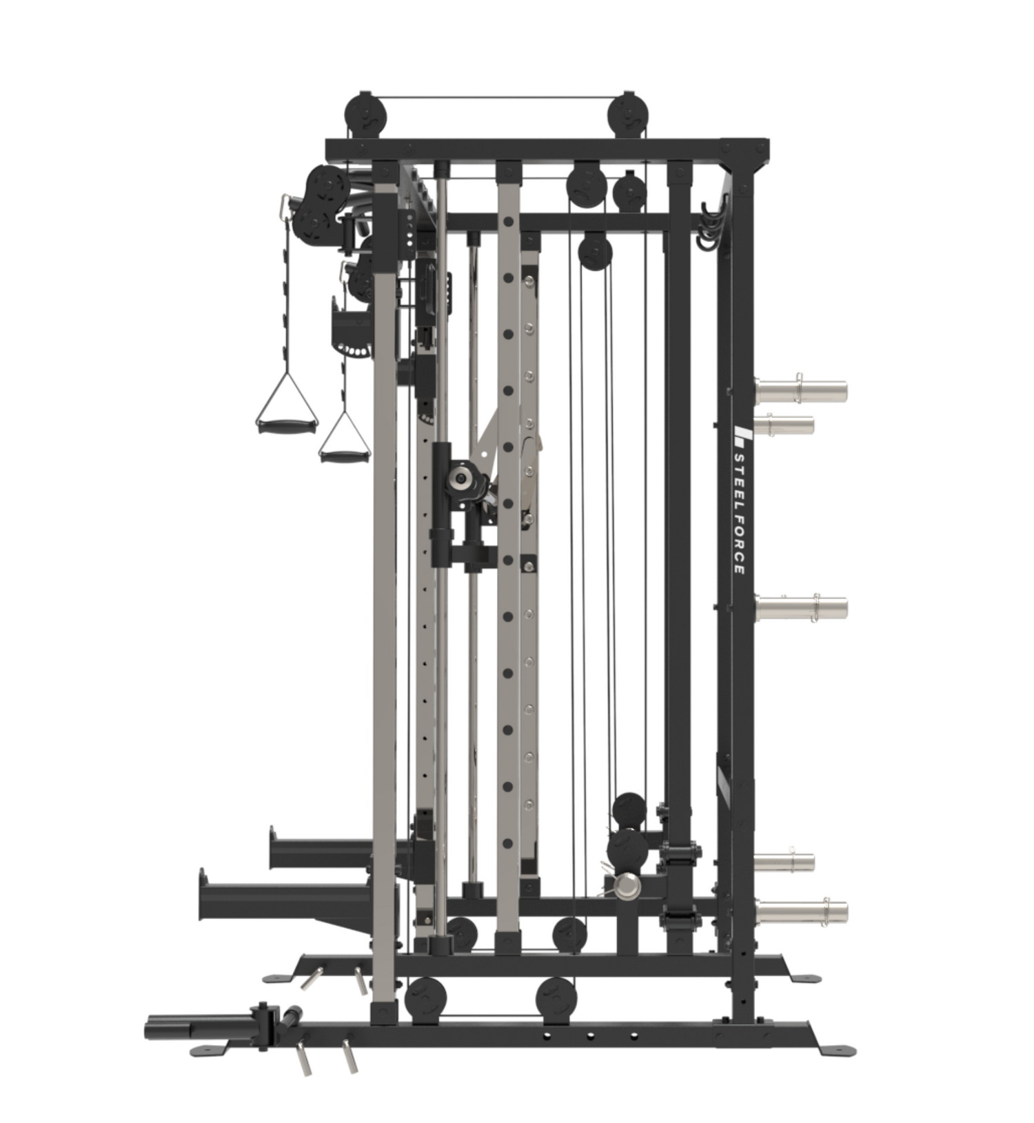 Binom Steel Force B6 Multigimnasio, Multipower, Doble Polea y Accesorios