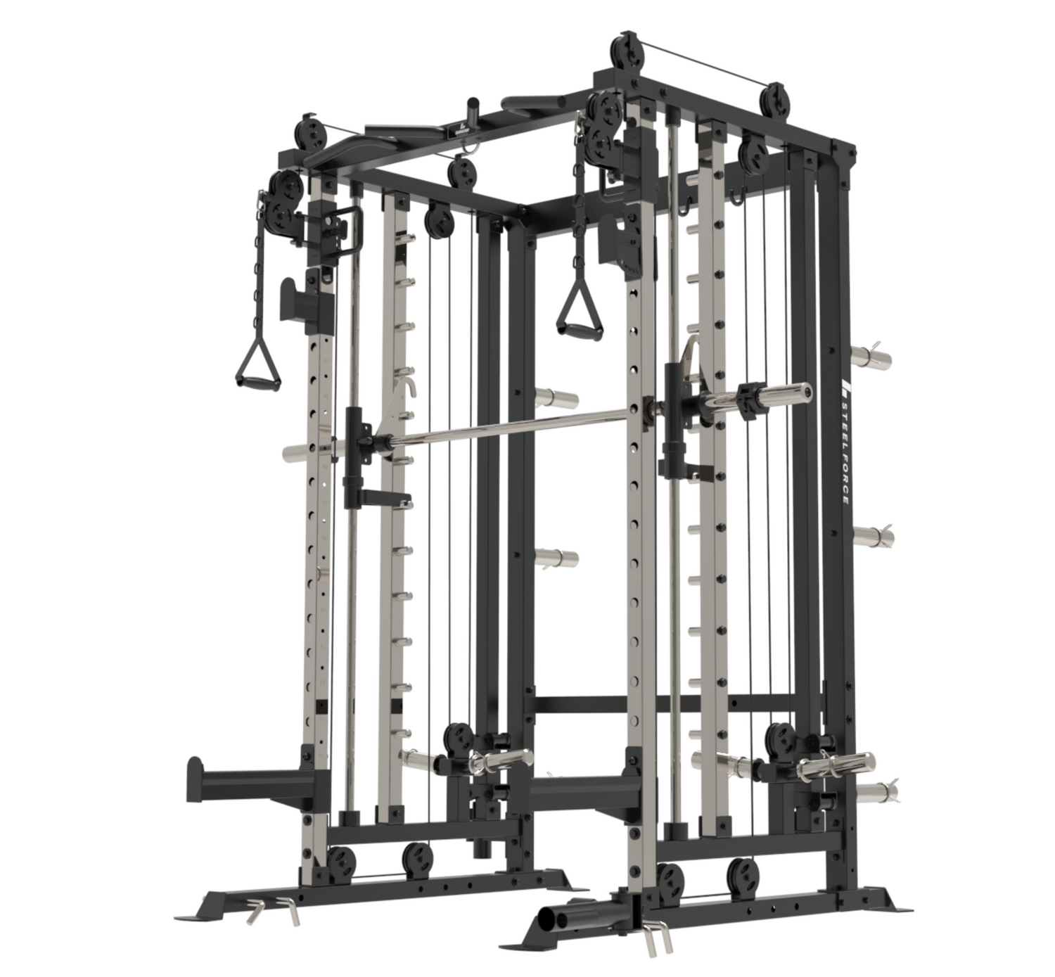 Binom Steel Force B6 Multigimnasio, Multipower, Doble Polea y Accesorios