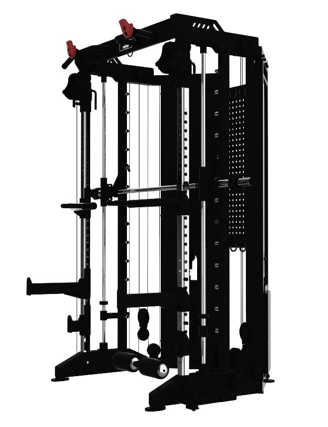 B17 Multigimnasio 90kg x2 Multipower + Doble Polea + Fondos Binom Steel Force