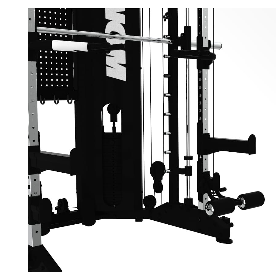B17 Multigimnasio 90kg x2 Multipower + Doble Polea + Fondos Binom Steel Force