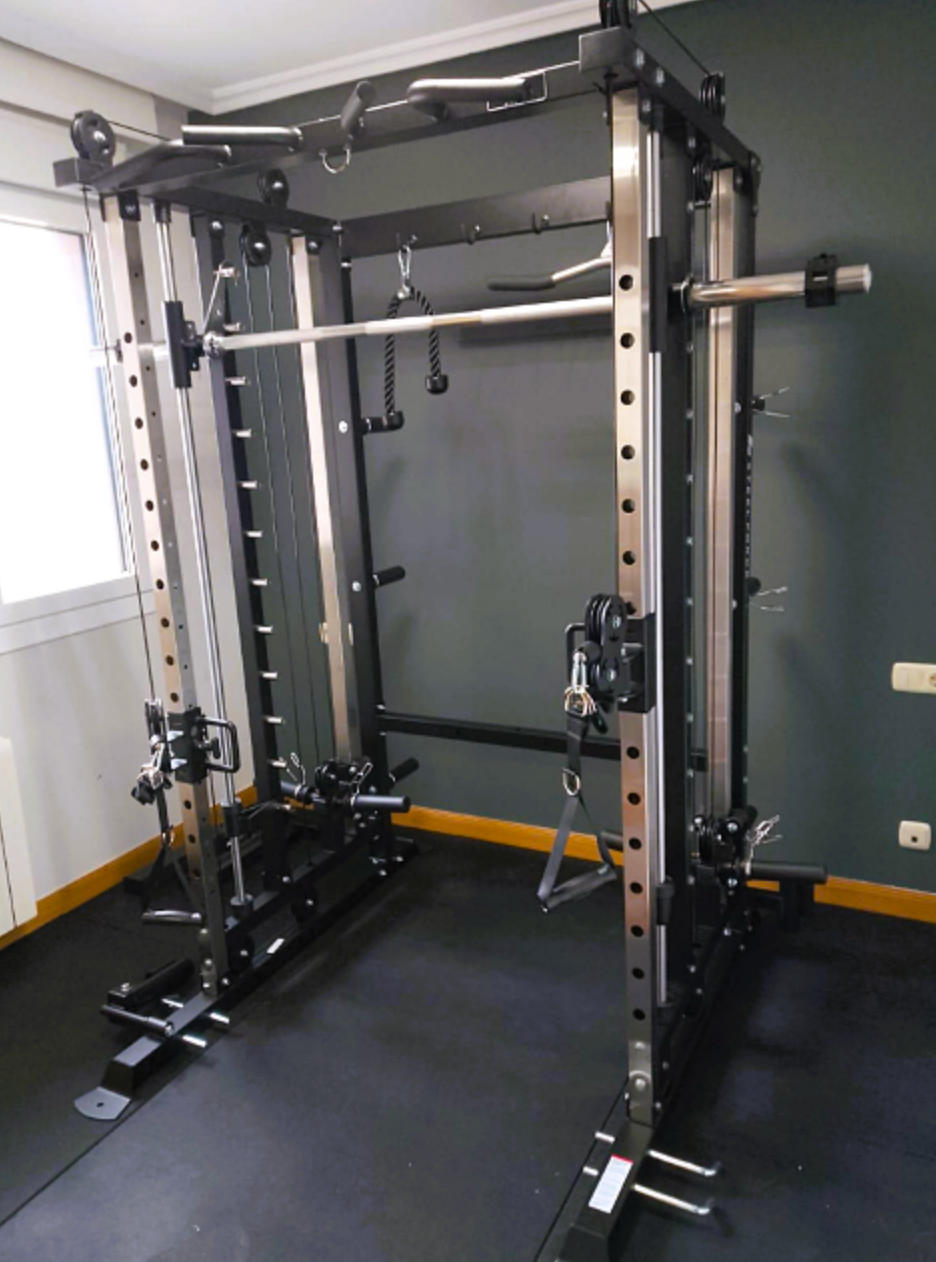 Binom Steel Force B6 Multigimnasio, Multipower, Doble Polea y Accesorios